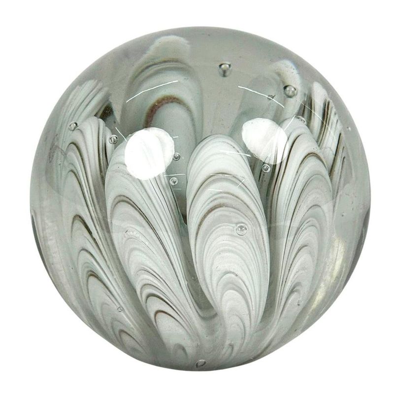 Esfera Decorativa con Diseño Marmoleado 10 cm Color Gris