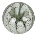 Esfera Decorativa con Diseño Marmoleado 10 cm Color Gris