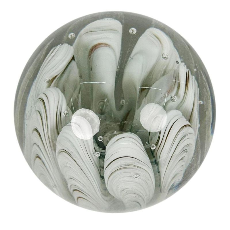 Esfera Decorativa con Diseño Marmoleado 10 cm Color Gris