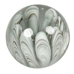 Esfera Decorativa con Diseño Marmoleado 10 cm Color Gris