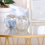 Esfera Decorativa con Diseño Marmoleado 10 cm Color Gris