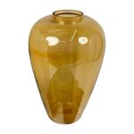 Florero Decorativo Ovalado 39 cm Color Dorado
