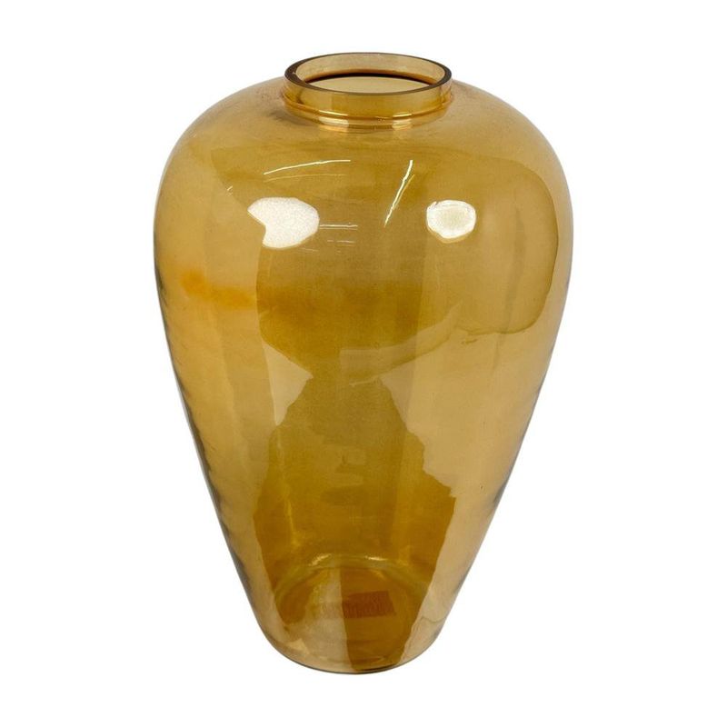 Florero Decorativo Ovalado 39 cm Color Dorado