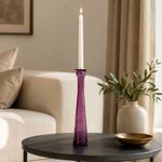 Candelero para Vela Diseño Alto Decorativo para Mesa y Hogar Color Fucsia
