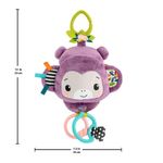 Juguete Colgable para Carruaje Mono Musical Purple Monkey con Sonidos Sensoriales