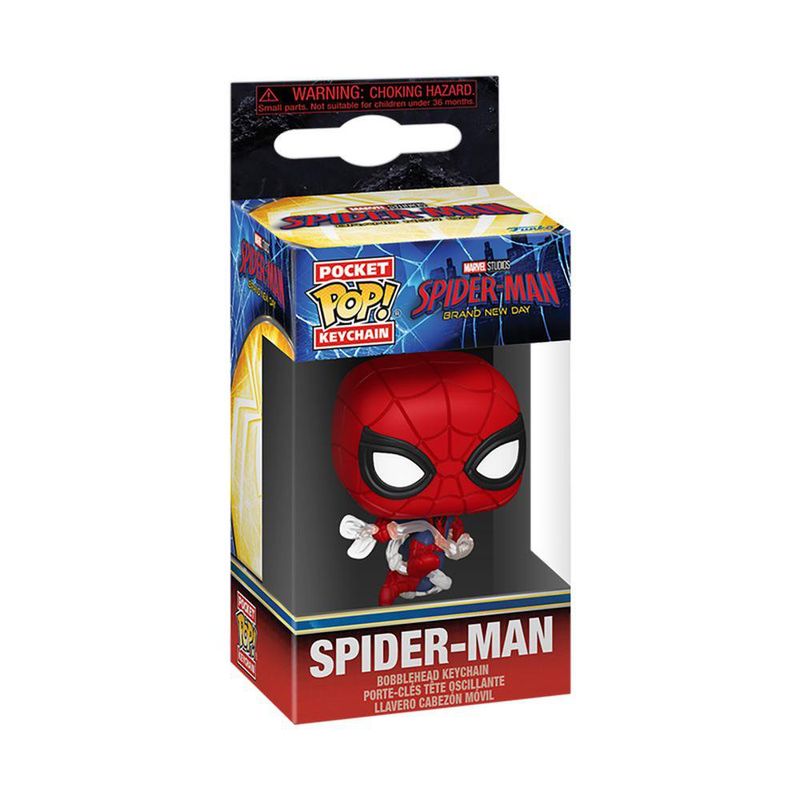 Funko Pop Llavero Spider-Man Brand New Day Coleccionable de Vinilo
