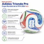 Pelota de Futbol Adidas Trionda Pro Copa Mundial de la FIFA 2026 No.5