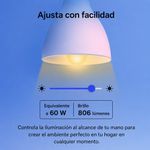 Set de 4 Bombillos Inteligentes Wi-Fi RGB E27 8.7W Multicolor Tapo L530E