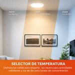 Plafón LED Tenjo 36W CCT Blanco Tecnolite con Luz Ajustable