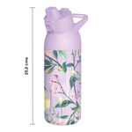 Botella Térmica de Acero Inoxidable de 700 mL con Boquilla Abatible Color Lila