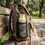 Botella Térmica de Acero Inoxidable de 690 mL con Asa de Silicona Estampado Magnolia