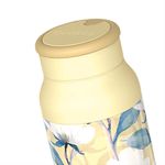 Botella Térmica de Acero Inoxidable de 690 mL con Asa de Silicona Estampado Magnolia