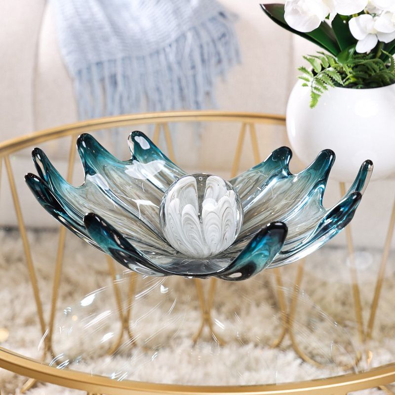 Centro de Mesa Decorativo 40 x 26 x 14 cm Color Azul