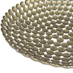 Centro de Mesa Moderno 31 cm de Metal Color Dorado