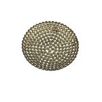 Centro de Mesa Moderno 31 cm de Metal Color Dorado
