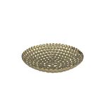 Centro de Mesa Moderno 31 cm de Metal Color Dorado