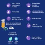 Botella Térmica de Acero Inoxidable de 700 mL con Boquilla Abatible Color Azul