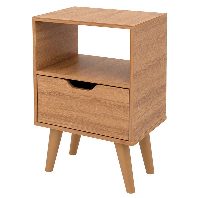 Mesa de Noche Milly con 1 Gaveta Color Almendra