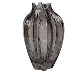 Florero Decorativo con Relieve 22 cm Color Gris