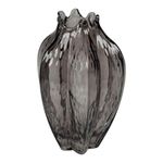 Florero Decorativo con Relieve 22 cm Color Gris