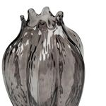 Florero Decorativo con Relieve 22 cm Color Gris