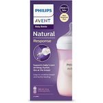 Biberón Natural Response Rosado 3.0 9 Oz - Avent