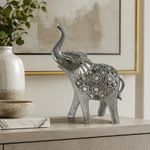 Elefante Decorativo de 23 cm Color Plateado