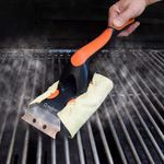 Kit de Limpieza para Parrilla de 4 Piezas con Cepillo XL y Paños Térmicos