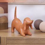 Perro Salchicha Decorativo de 30 cm Color Marrón