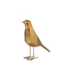 Pájaro Decorativo Geométrico Color Dorado