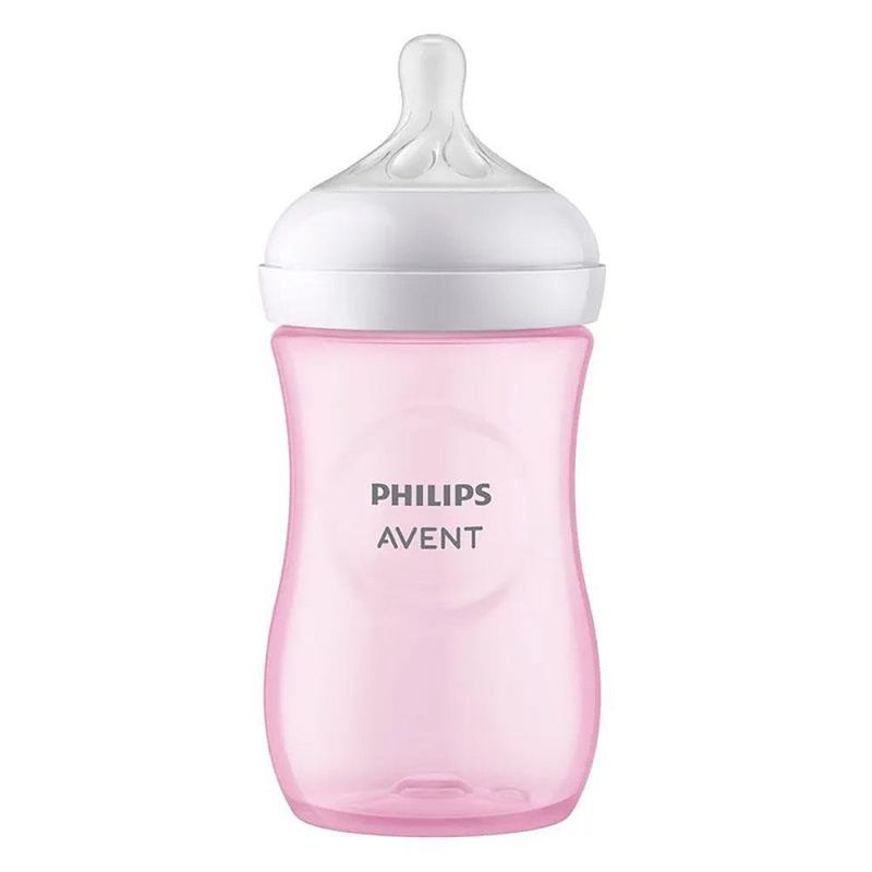 Biberón Natural Response Rosado 3.0 9 Oz - Avent