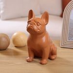 Bulldog Decorativo Sentado de 22 x 28.5 cm Color Marrón