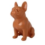 Bulldog Decorativo Sentado de 22 x 28.5 cm Color Marrón
