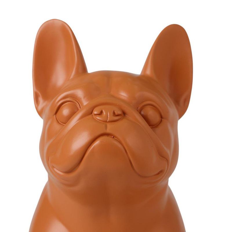 Bulldog Decorativo Sentado de 22 x 28.5 cm Color Marrón