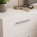 Mesa de Noche Turin con 2 Cajones de 40 x 40.3 x 42.3 cm Color Blanco