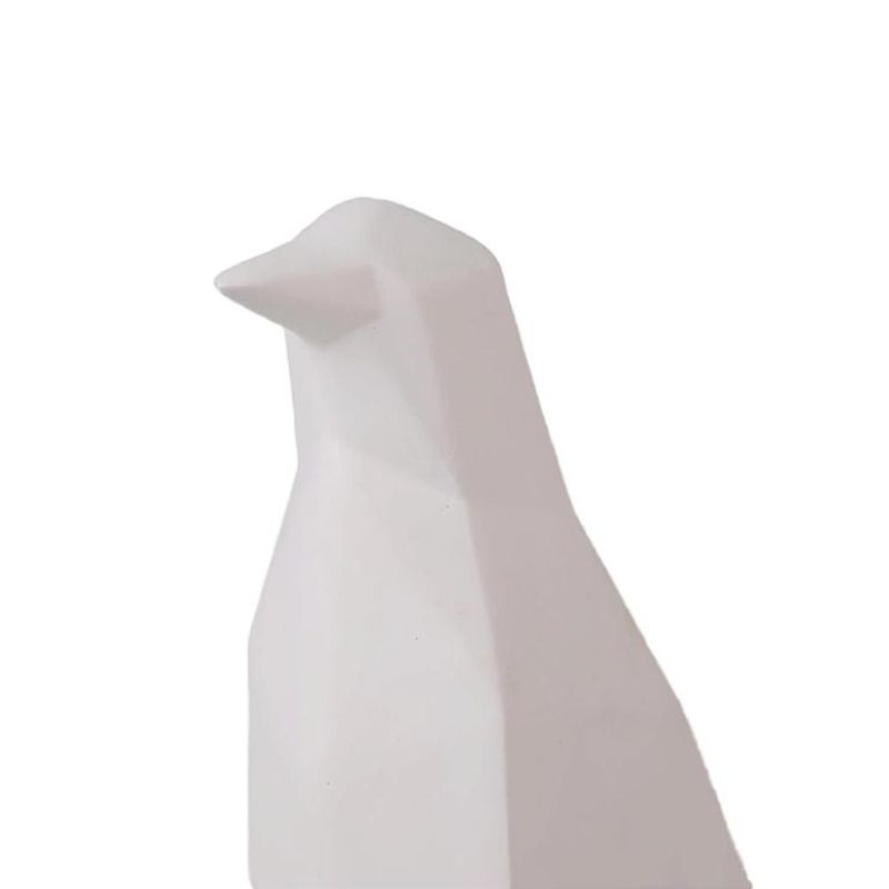 Pájaro Decorativo Geométrico Color Blanco