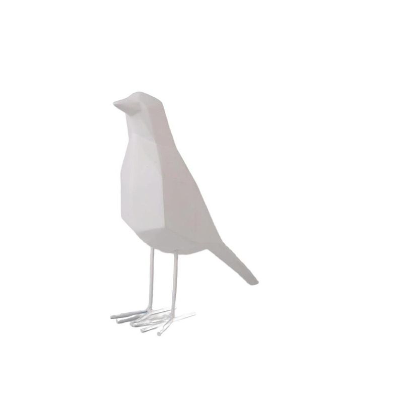 Pájaro Decorativo Geométrico Color Blanco