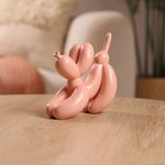 Perro Decorativo de Globo de 15.5 x 16 cm Color Beige