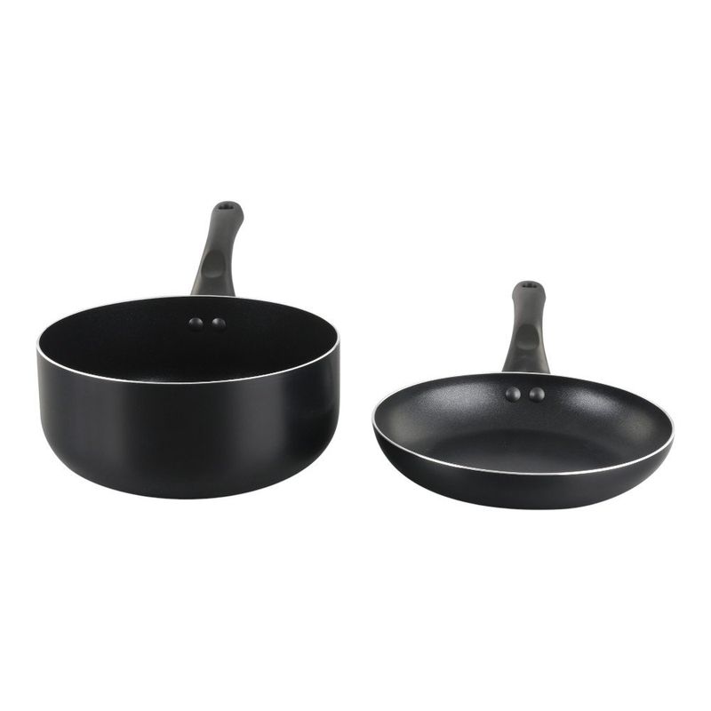 Set de Cacerola con Tapadera y Sartén de Aluminio de 20 cm