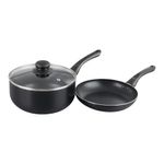 Set de Cacerola con Tapadera y Sartén de Aluminio de 20 cm