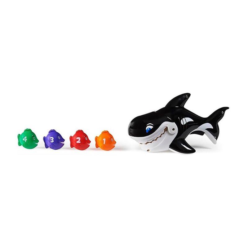Juguete de Piscina Educativo Orca Atrapa Peces y Cuenta de 5 Piezas