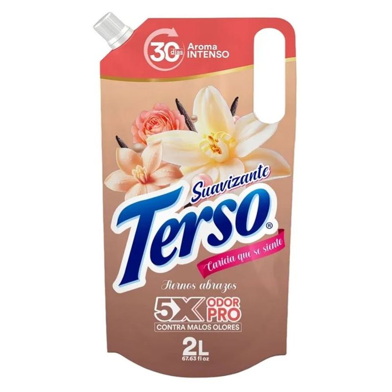 Suavizante Terso Frescas Tiernos Abrazos en Doypak de 2 litros
