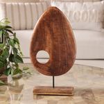 Gota Decorativa de Madera 37 x 20 cm Color Café