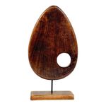 Gota Decorativa de Madera 37 x 20 cm Color Café