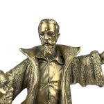 Figura Decorativa Don Quijote y Sancho Panza Color Dorado 31 cm