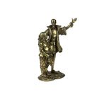 Figura Decorativa Don Quijote y Sancho Panza Color Dorado 31 cm