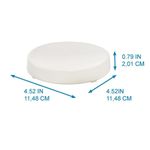 Jabonera de Cerámica Eco Vanity Color Blanco