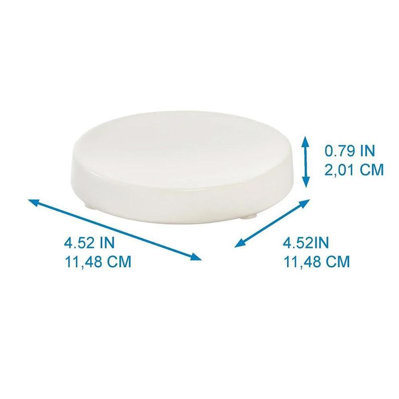 Jabonera de Cerámica Eco Vanity Color Blanco