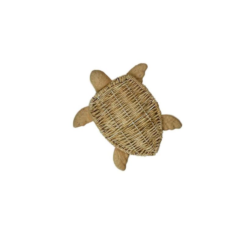 Placa Decorativa de Tortuga 24 cm Color Natural