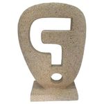Escultura Decorativa Enigma Color Beige